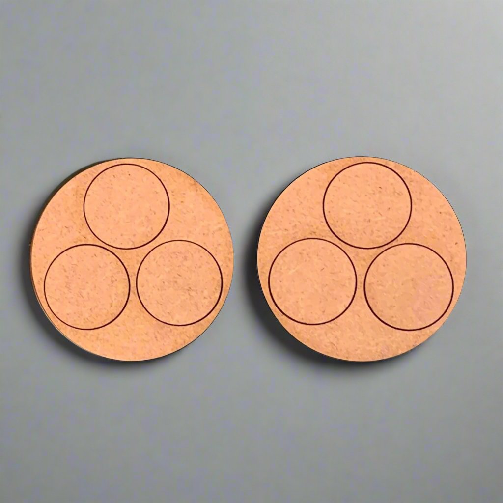 Pair of 25mm Round TOH Movement Trays (3 Figure)