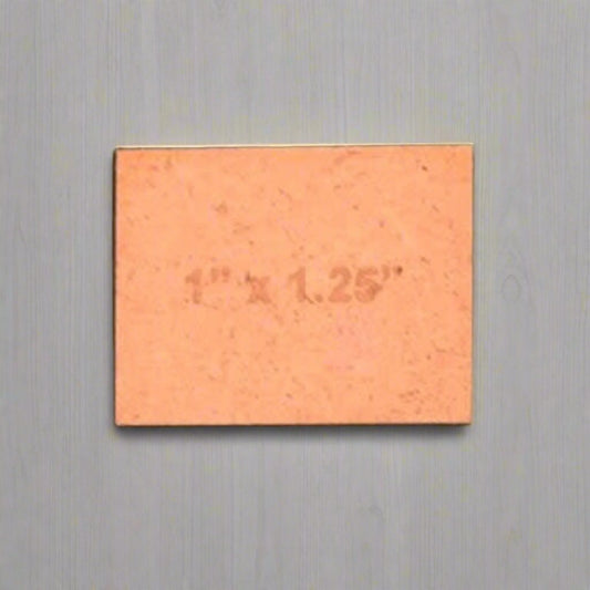 Rectangle 1" x 1.25" MDF Bases