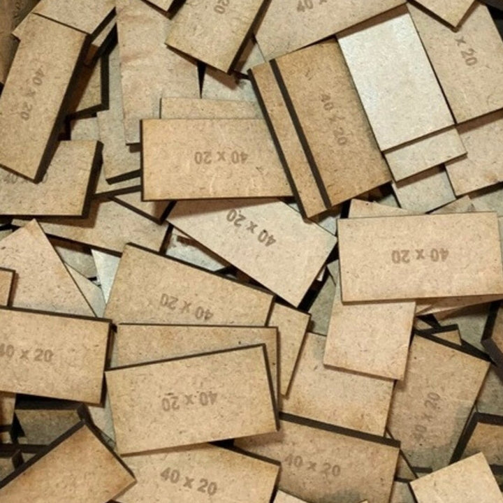 Rectangle MDF Miniature Bases – 68 Sizes for Historical Wargaming ...