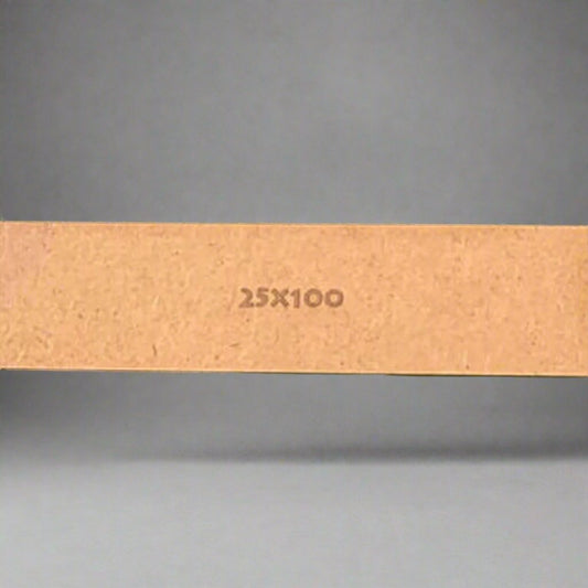 Rectangle 25 x 100mm MDF Bases