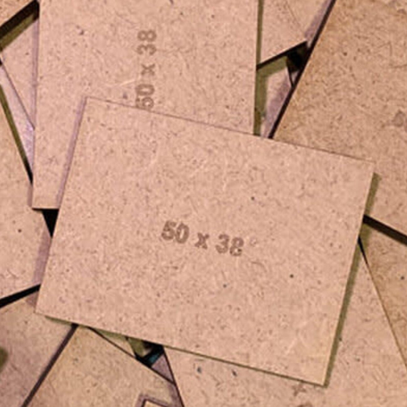 Rectangle 38 x 50mm MDF Bases